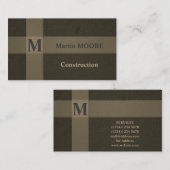 Carte De Visite Bâtiment en béton de construction à surface dure (Devant / Derrière)