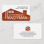 Carte De Visite Bâtiment en bois créatif sur le toit (Devant / Derrière)