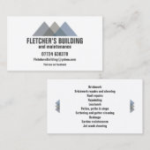 Carte De Visite Bâtiment et icône de toit de Chambre d'entretien à (Devant / Derrière)