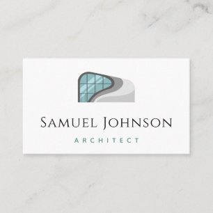 Carte De Visite Bâtiment futuriste Architecte moderne Minimaliste