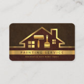 Carte De Visite Bâtiment Gold Rooftop Bâtiment Gold Brush (Devant)