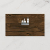 Carte De Visite Bâtiment métallique | Bois | Menuiserie (Dos)