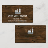 Carte De Visite Bâtiment métallique | Bois | Menuiserie (Devant / Derrière)