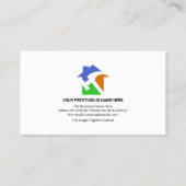 Carte De Visite Bâtiment Noir Et Blanc Handyman (Dos)