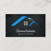 Carte De Visite Bâtiment noir personnalisé (Devant)