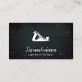 Carte De Visite Bâtiment noir personnalisé (Devant)