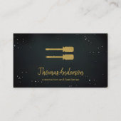 Carte De Visite Bâtiment noir personnalisé (Devant)