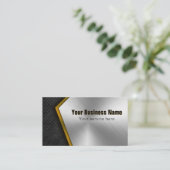 Carte De Visite Bâtiment professionnel Métal (Debout devant)