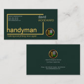 Carte De Visite Bâtiment simple élégant de boîte de rectangle de (Devant / Derrière)