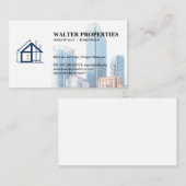 Carte De Visite Bâtiments commerciaux | Construction | Architectur (Devant / Derrière)