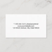 Carte De Visite Bâtiments commerciaux | Entrepreneurs généraux (Dos)