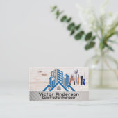 Carte De Visite Bâtiments Construits | Outils main de l'entreprene (Debout devant)