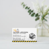 Carte De Visite Bâtiments de construction | Col bleu (Debout devant)