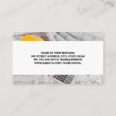 Carte De Visite Bâtiments de gratte-ciel Gold | Plan directeur (Dos)