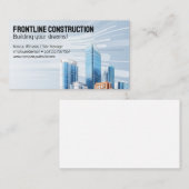 Carte De Visite Bâtiments de gratte-ciel modernes | Centre-ville (Devant / Derrière)