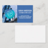 Carte De Visite Bâtiments d'entreprise | Icône téléphonique du cen (Devant / Derrière)