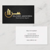 Carte De Visite Bâtiments Immobilier Linge Arrière - plan (Devant / Derrière)