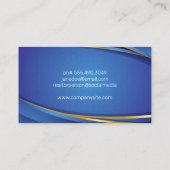 Carte De Visite Bâtiments Skyline | Géométrique moderne (Dos)