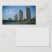 Carte De Visite Bâtiments urbains et port - San Diego (Devant / Derrière)