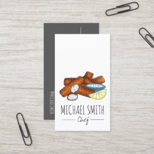 Carte De Visite Bâtonnets de poisson Bâtonnets de poisson Doigts d