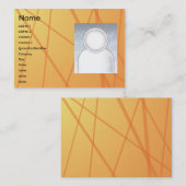 Carte De Visite Bâtons oranges - potelés (Devant / Derrière)