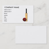 Carte De Visite Batte et boule de cricket (Devant / Derrière)