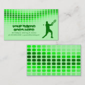 Carte De Visite battements de tennis (Devant / Derrière)