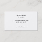 Carte De Visite Batterie de tambour Grunge et Gold Drumsticks Noir (Dos)