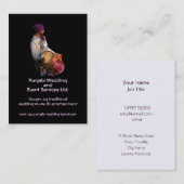 Carte De Visite Batteur de Dhol, costume traditionnel de Punjabi (Devant / Derrière)