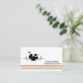 Carte De Visite Batteur de musique (Debout devant)