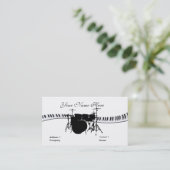 Carte De Visite Batteur et clavier (Debout devant)