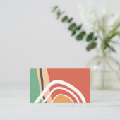 Carte De Visite Bauhaus Abstraits formes artwork rétro (Debout devant)
