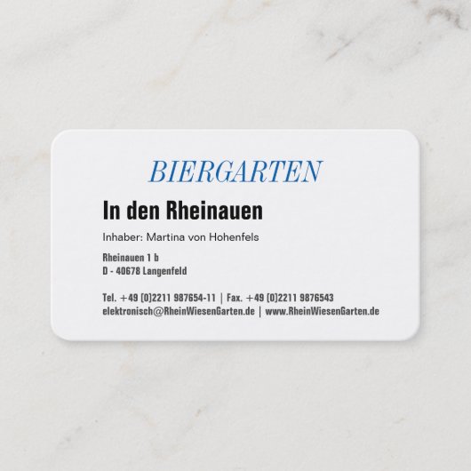 Carte de visite bavaroise (Devant)