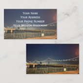 Carte de visite Bay Bridge de San Francisco (Devant / Derrière)