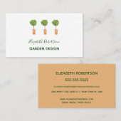 Carte De Visite Bay Tree Trio Jardin Design Paysage (Devant / Derrière)