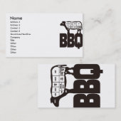 CARTE DE VISITE BBQ (Devant / Derrière)