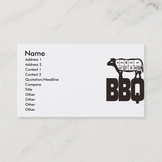 CARTE DE VISITE BBQ (Devant)