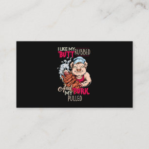 Carte De Visite BBQ BBQ Grillmaster Like Butt Rubbed & Pork Pulbed