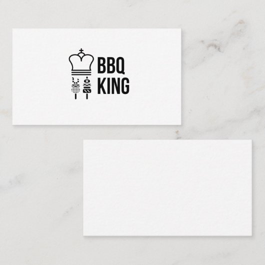 CARTE DE VISITE BBQ KING (Devant / Derrière)