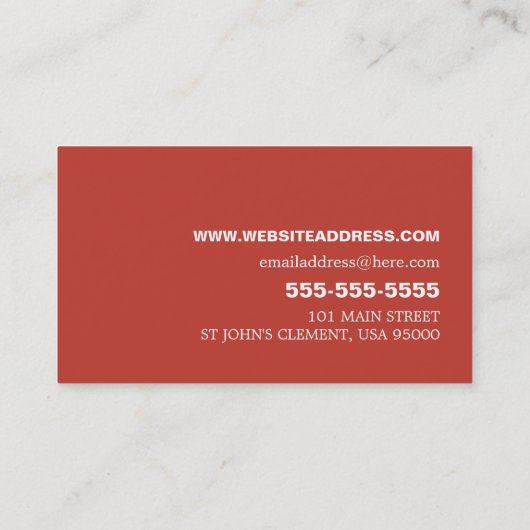 Carte De Visite BBQ Steak - Concurrentiel/Rapide Eater (Dos)