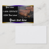 Carte De Visite BBQ steaks sur le grill Dinning Cards (Devant / Derrière)