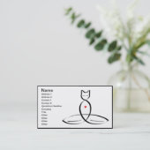 Carte De Visite Be The Change - Texte de style régulier. (Debout devant)
