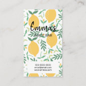 Carte De Visite beach club jus bar café lemonade citron soleil (Devant)