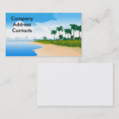 Carte De Visite beach_day, CompanyAddressContacts (Devant / Derrière)