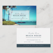 Carte De Visite Beach House B&B Location de vacances Photo (Devant / Derrière)