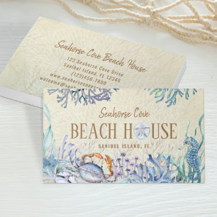Carte De Visite Beach House Location de vacances Cottage