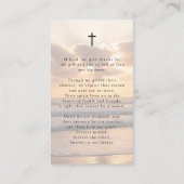 Carte De Visite Beach Sunset Forever Hearts Photo Prayer Card (Dos)