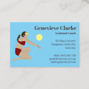 Carte De Visite Beach Volley