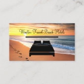 Carte De Visite Beachfront Hotel Travel Business Cards (Devant)