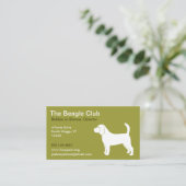 Carte De Visite Beagle (Debout devant)